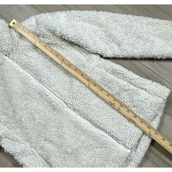 Helly Hansen Womens Deep Pile Fleece Jacket Full Zip Size Small Cream Ivory - Picture 8 of 9